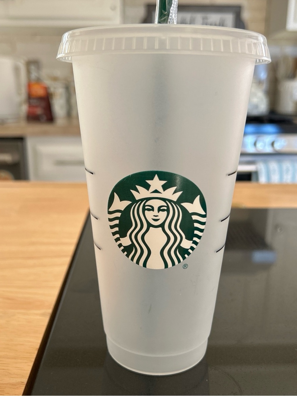 Starbucks Frosted 24oz Frosted Cold Cup with Green Siren Logo